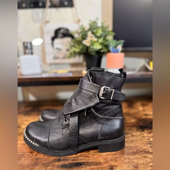 Charles David Black Moto booties size 38.5‎ - Picture 3 of 16